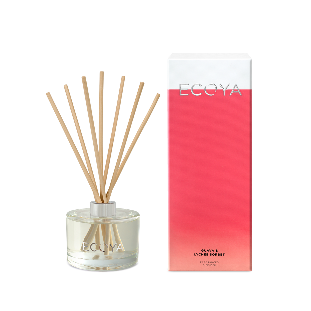 ECOYA - Large Reed Diffuser - Guava + Lychee