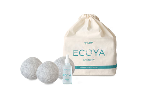 ECOYA - Laundry Collection - Dryer Ball Set - Wild Sage & Citrus